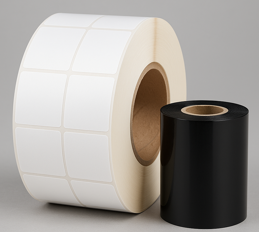 Thermal Labels and Ribbon Arrangement